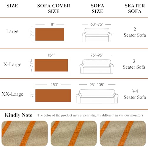 VClife-Boho-Couch-Cover-for-2-Cushion-Couch-Sofa-Thick-Chenille-Sofa-Cover-Pumpkin-Herringbone-Sofa-Couch-Cover-for-Dog-Anti-Slip-Chenille-Sofa-Slipcover-Loveseat-Cover-Washable-Furniture-Protector VClife Boho Couch Cover for 2 Cushion Couch Sofa Thick Chenille Sofa Cover Pumpkin Herringbone Sofa Couch Cover for Dog Anti Slip Chenille Sofa Slipcover Loveseat Cover Washable Furniture Protector