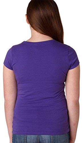 Next Level Big Girls Princess Rib Knit Softness T-Shirt, Heather Gray, Medium3