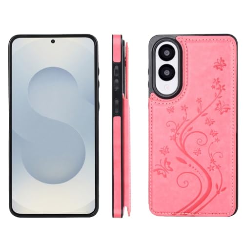 �W�F�l���b�N Samsung Galaxy S25 FE(�J���[:�s���N)�Ή� ���U�[�E�H���b�g �n�[�h�V���R���o�b�N �t���b�v�P�[�X �X�^�C���b�V���ȃp�^�[��