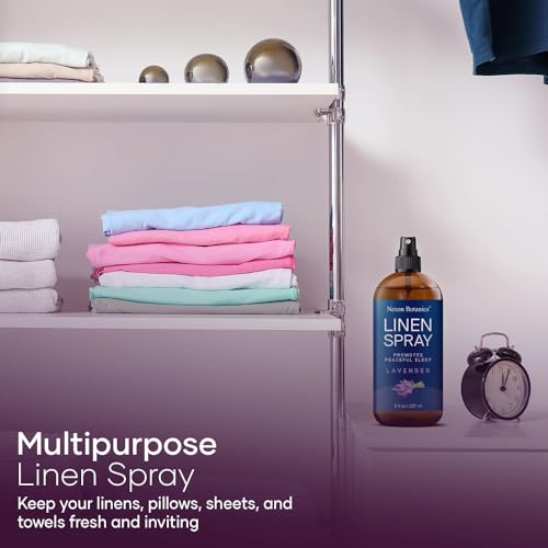 Lavender Linen Spray 8 fl oz - Refreshing Fabric Refresher & Pillow Spray for Bedding, Bed Sheets & Room - Soothing Room Mist - Nexon Botanics - Image 6