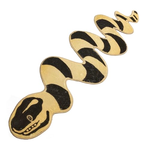 Creative Nonslip Snake Rug Handmade Shaped Carpet for Home Decoration