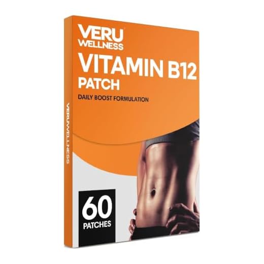 Veru Wellness Vitamin B12 Patch for Energy Boost – 60 Day Supply Vitamin B12 Patches – Transdermal B12 Self Adhesive B12 Patches – B12 Patches with 10 Hours Use Per Patch