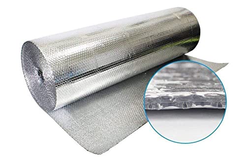 Trade Winds 134 Garage Door Reflective Insulation Pre-Cut Kit: 16 Sheets Of Double Bubble Insulation Panels 24 X 48 Inch Reflective Aluminum Radiant Barrier Thermal Insulation Shield thumb #2