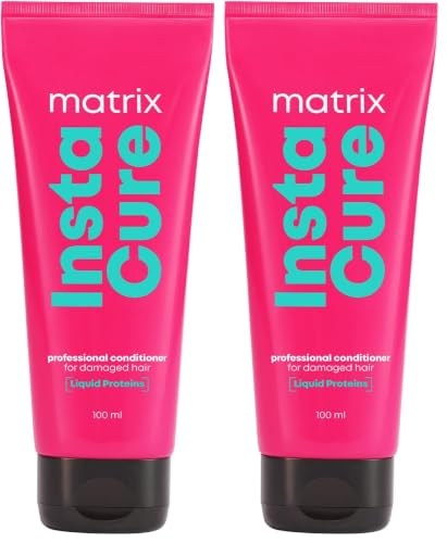 Image of Matrix InstaCure Professional Liquid Protein Conditioner, for Damaged Hair | Reduced Split Ends, Breakage, Knotting | For All Hair Types | Paraben Free