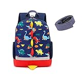 Kids Toddler Backpack Boys Girls Preschool Dinosaur Nursery Backpack for Kid with Reins…