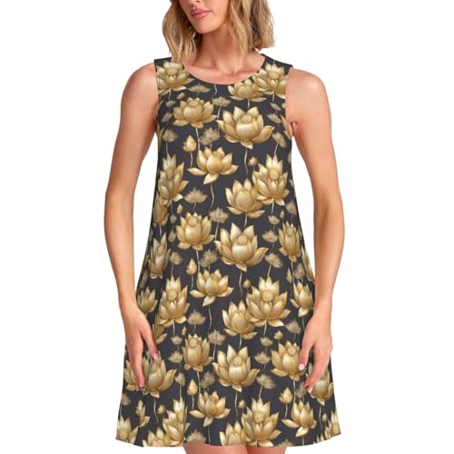 Robe d'été sans manches bohème et décontractée pour femme active en vacances