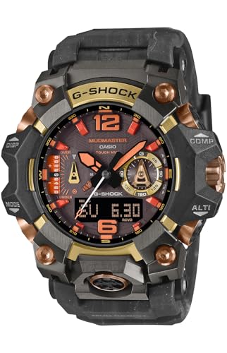 [カシオ] 腕時計 ジーショック 【国内正規品】 MASTER OF G MUDMASTER Bluetooth搭載 電波ソーラー 環境配慮素材採用 サファイアガラス GWG-B1000MG-1A9JR メンズ ブラック×ゴールド（Amazon）