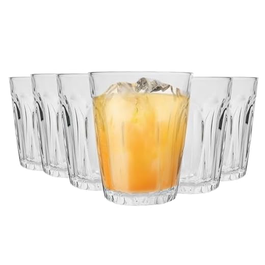 Duralex Provence - Juego de Vasos Bajos - para Agua, Zumo o cócteles - 250 ml - Pack de 12