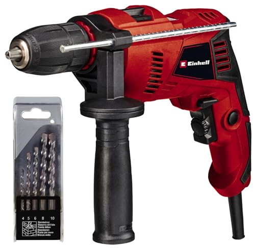 Einhell Schlagbohrmaschine TE-ID 500 E (500 W, Bohrleistung Ø Holz 25 mm, Beton 10 mm, Metall 8 mm, Koffer)