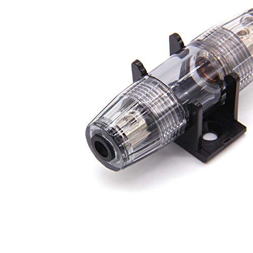 Vonsom Car Amplifier Fuse Holders Single In-Line Agu Fuse Holder 4 8 Awg Wire With 4Pcs 60A Fuses For Car Audio Alarm Amplifier, 2 Pack #TOP2