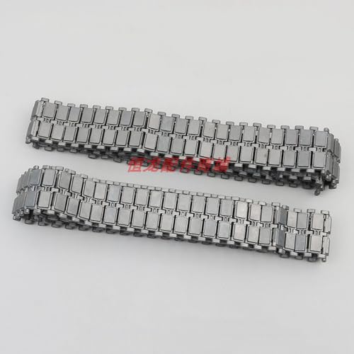 RC Tank Upgrade Repair and Modification Parts Metal Caterpillar, Drive Wheels, etc. Suitable for Henglong 1/16 German Leopard 2A6 Main Battle Tank（3889-1） (Metal Track)