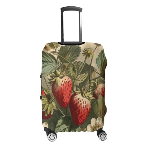 Red Strawberry Luggage Covers Tsa Approved Suitcase Cover Elastic Washable Luggage Sleeve Carry on Cover Protector Anti-Scratch Suitcase Protector Fits 19-30 Inch Case(XL)4