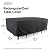 Tempera Outdoor Dining Set Cover for Outside Table and Chairs, Rectangle Patio Table Covers for Outdoor Furniture, Anti-Fading, Water Resistant, 108'' x 82'' x 27.8'', Space Grey