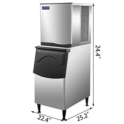 Vevor Flake Ice Machine 496 Lbs/24 H Commercial Ice Machine Maker,Snowflake Ice Maker With 353 Lbs Ice Storage Capacity, Commercial Snow Flake Ice Maker, With Water Filters #TOP1
