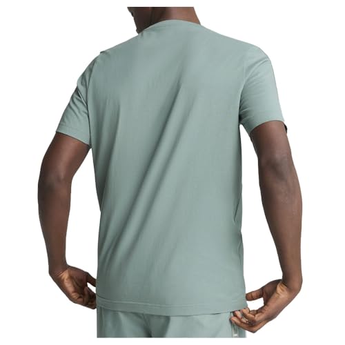 PUMA Mens Essentials Tape Crew Neck Short Sleeve Casual Tops Casual - Green4
