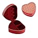 Jinhinox Red Torches Pattern Travel Jewelry Case Portable Earring Organizer Small Jewelry Box Necklace Boxes for Women Girl Pendent Rings Necklaces
