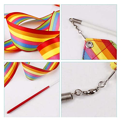 4M Kleurrijke Gym Linten Dans Streamers Lint Ritmische Kunst Gymnastiek Ballet Streamer (Color : 2) - Image 6