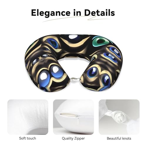Almohada de Memory Foam con funda negra y forma ergonómica miniatura 4