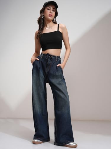 Image of Tokyo Talkies Women Cotton Baggy Jeans | Machine wash