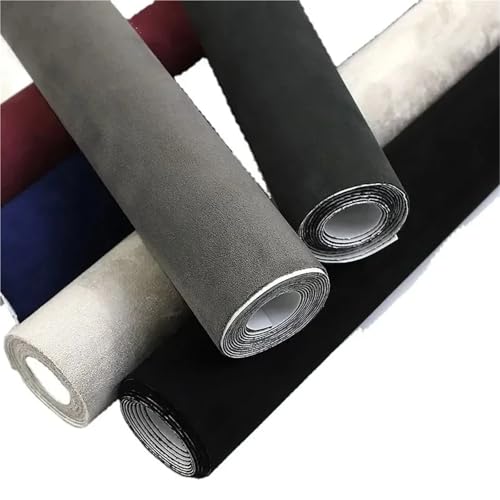 Tissu ciel de toit voiture daim adhésif pour rénover l'habitacle