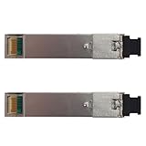 Gutol 2 Stück 1,25 Gbit/s Single-Mode BIDI SFP SC Transceiver-Module – 3 km Reichweite, Sendeleistung 1550 nm/Empfang 1310 nm, Paar mit WDM-Technologie