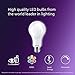 Philips LED 100W A21 2-Pack Ultra Definition Soft White (2700K) 1600 Lumen (13.5W = 100W) Dimmable Frosted Flicker-Free Light Bulbs