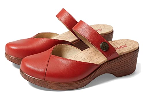 Alegria Women's Sydni Rust Leather Slip-On Wedge Clog Sandal 9 M Us #TOP3