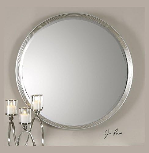 Uttermost Serenza Round Silver Mirror