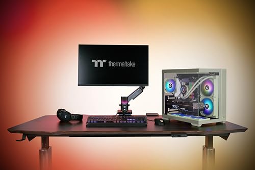 Image of Thermaltake View 380 TG ARGB Mid Tower Chassis Matcha Green