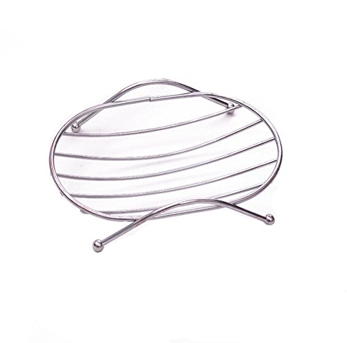 Westeng Porte-Savon en Acier Inoxydable Savon Plat Support Ovale pour Salle de Bain