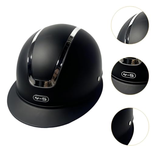 Casco ecuestre ajustable con gorro para montar a caballo con acabado mate 3