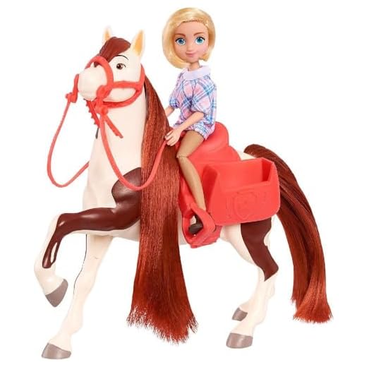 DreamWorks Spirit Riding Free Collector Doll & Horse – Abigail & Boomerang, Multi-Color, 5 inches