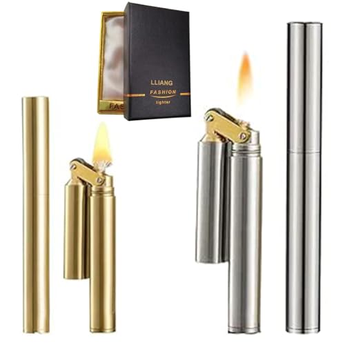 Encendedor soplete recargable 2 piezas negro zinc