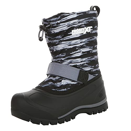 Northside Kids Frosty XT Snow Boot Waterproof Insulated - Seam Sealed Warm Liner Reflective Pull Traction Sole Boys Toddlers Winter Footwear