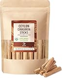 Soeos Ceylon Cinnamon Sticks, 8 oz (227g) Premium Grade Ceylon Cinnamon, Naturally Aromatic Whole for Baking, Cooking, Desserts, and Beverages