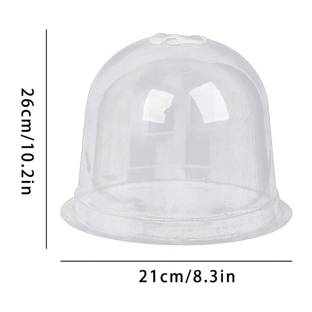 Campana para Plantas de Jardín, Tapa de Campana en Forma de Cúpula Transparente para Plantas, Campanas de propagación 6 Piezas para Calentamiento