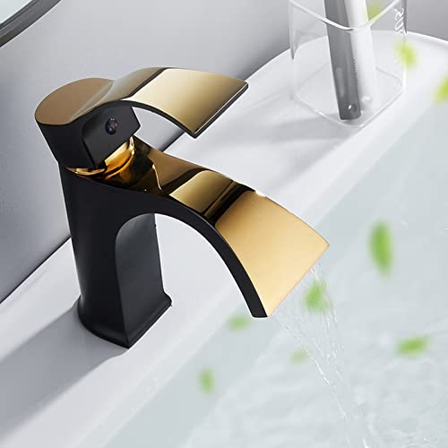 Mitigeur d'eau chaude et froide cascade pour vasque de salle de bain - 7