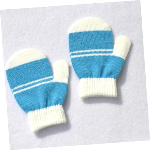 Homoyoyo 5pairs Warm Knitted Boy Girl Gloves for Soft Comfortable Mitts for Boys and Girls Skin-friendly for Ages Accessories for Boys and Girls3