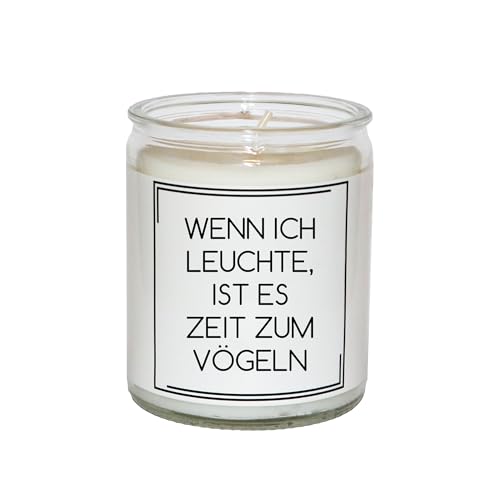 Lustige Spruchkerze im Glas – viele freche Designs, 50Std. Brennd.,...