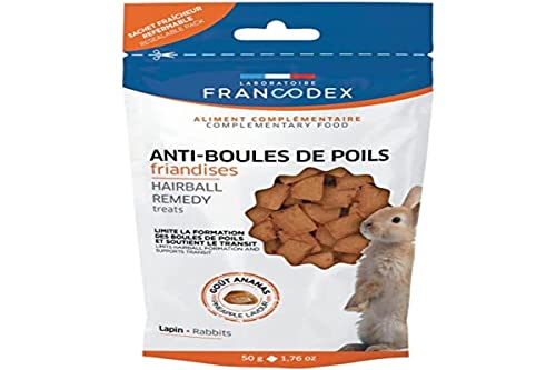 Francodex-Friandises Anti-Boules de Poils pour Lapins 50g-FR-174131