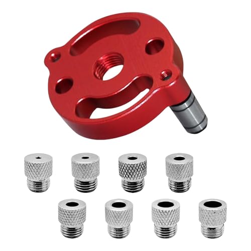 Bohrhilfe Holzbearbeitungs - Bohrschablone Mittenfinder mit Locator 3-10 mm Aluminiumlegierung Bohrführung Set Bohrhilfe senkrecht bohren zur Bohrschablone Möbelbau und Zentrierhilfe
