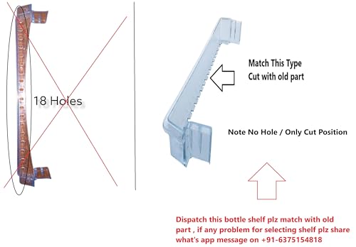 Image of SANAVYA Bottle Shelf for Fridge Refrigerator Bottle Rack Compatible with Code=Haier Wave Cut Model