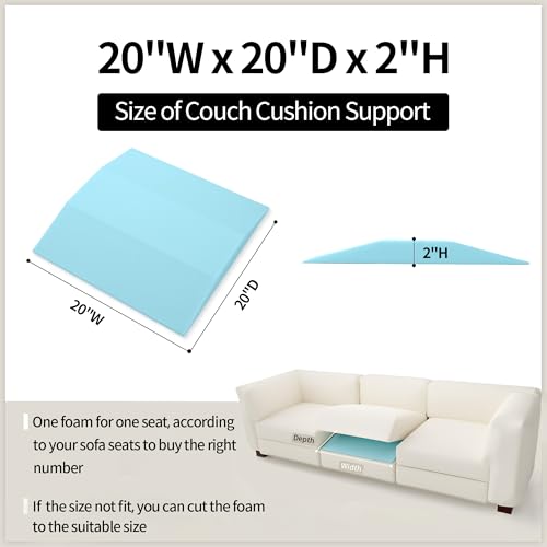 Tromlycs Sofa Cushion Support for Sagging Seat Trapezoidal Furniture Seat Under Couch Cushion Sag Repair Set of 3 - Thumbnail 2