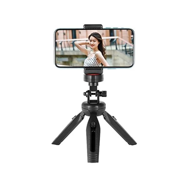 QIAOLI Videokamera-Stativ, Selfie-Stick, Handy-Stativ, tragbar, leicht, zusammenklappbar, Mini-Stativ, Einbeinstativ mit…