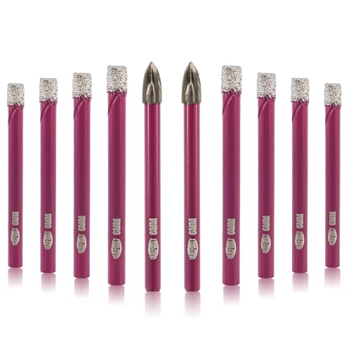 Kit de brocas para azulejo 12 piezas con vástago miniatura 1