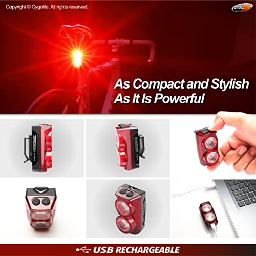 Cygolite HY-350-USB Hypershot – 350 Lumen Bike Tail Light– 7 Night & Daytime Modes–User Adjustable Flash Speeds- Compact & Durable–Ip64 Water Resistant–Secured Hard Mount–Usb Rechargeable–Great thumb #4