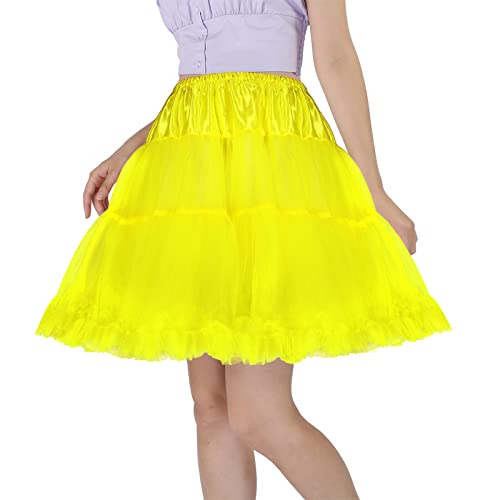 Image of CHERRY LOVE 18inch Petticoat Mid-Thigh Underskirt Princess Puffy Mini Skirt