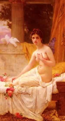 Peinture à l'huile de Psyché Guillaume Seignac : Tableau Décoration Salon 36x48 Pouces