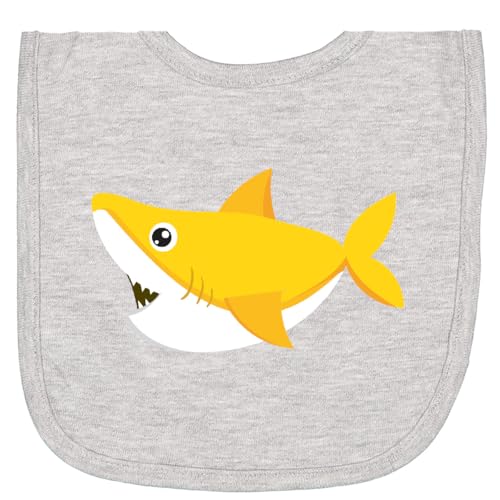 inktastic Cute Shark, Little, Yellow Shark, Sea Animal Newborn Bib
