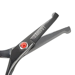 LILYS PET 5.0" Right-Handed Round-Tip Pet Grooming Scissors, Stainless Steel Small Ball Tip for Nose, Ear, Face, Paw Hair for Dogs and Cats LILYS PET 50 Right Handed Round Tip Pet Grooming Scissors Stainless Steel Small Ball Tip for Nose Ear Face Paw Hair for Dogs and Cats